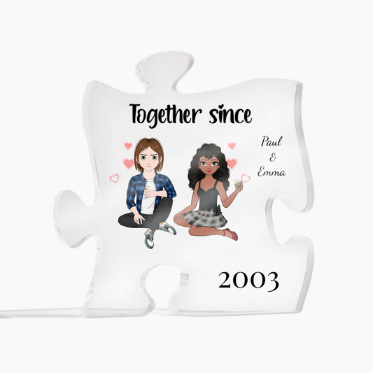 Together Since Acrylic Puzzle