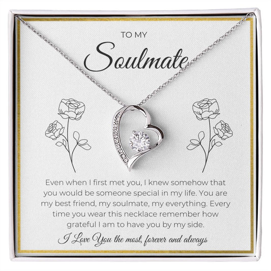 To My Soulmate Forever Love Necklace