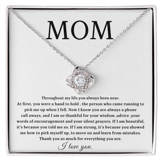 To My Mom Necklace, Mother's Day Gift, Mom Birthday Gift,