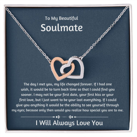 Soulmate Interlocking Heart Necklace